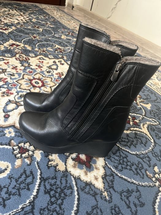 Сапоги денские кожаные