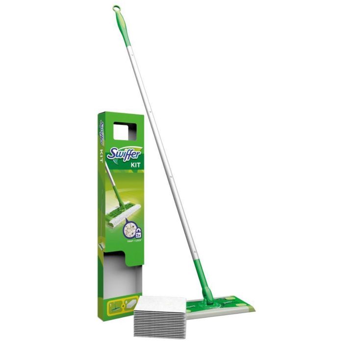 Mop Swiffer plat pentru a curata pardoseli   si rezerve