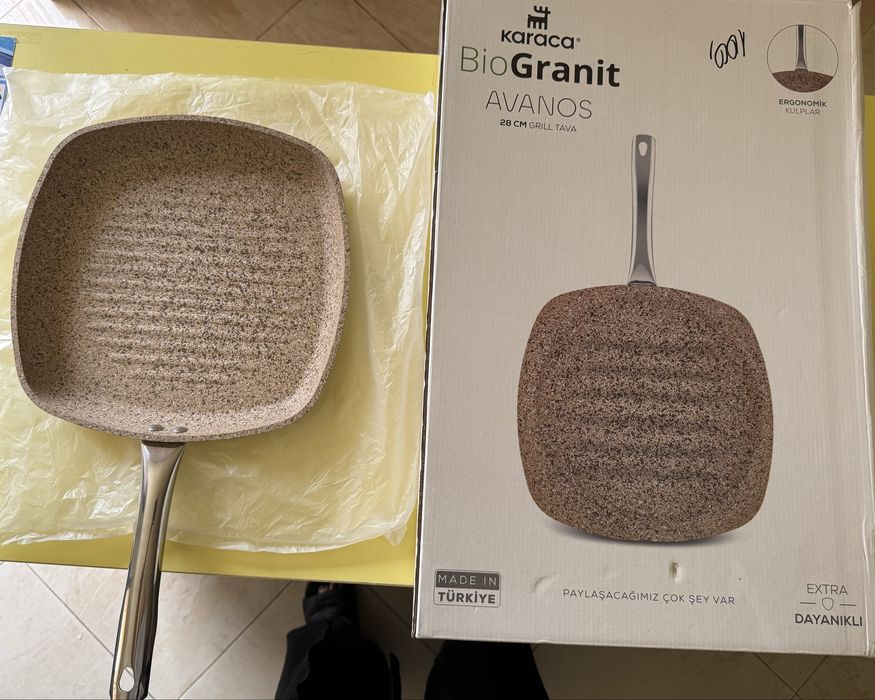 Tigaie pentru gratar Wood bio granit 28 cm
