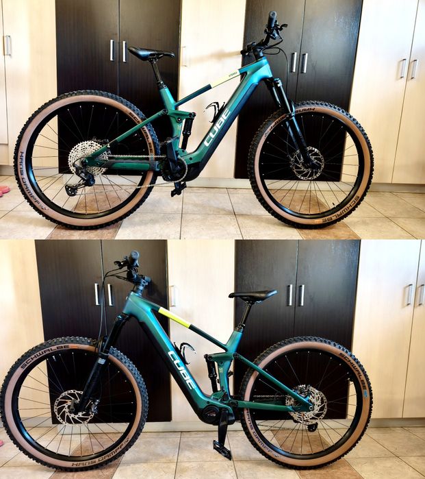 Bicicleta electrica Cube Stereo Hybrid 140, cadru carbon, mărimea L, roți 29, stare nouă