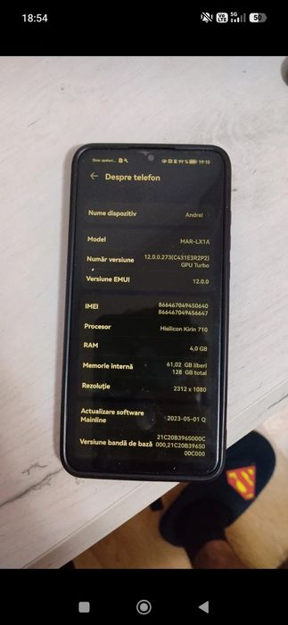 Huawei P30 lite negru 128gb puțin spart pe spate