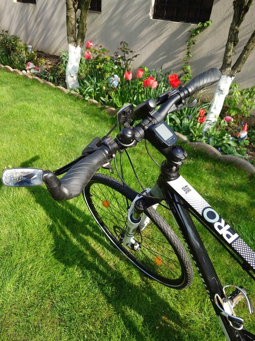 Bicicicleta MTB Kilimanjaro Cross Pro 28, Frane Tektro Hidraulice pe disc, schimbatoare Shimano, Furca Suntour