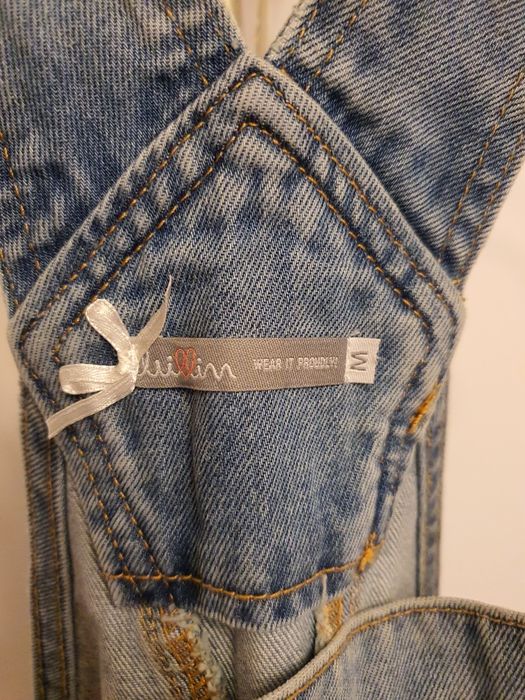 Salopeta blugi jeans cu fusta Cropp, M, noua