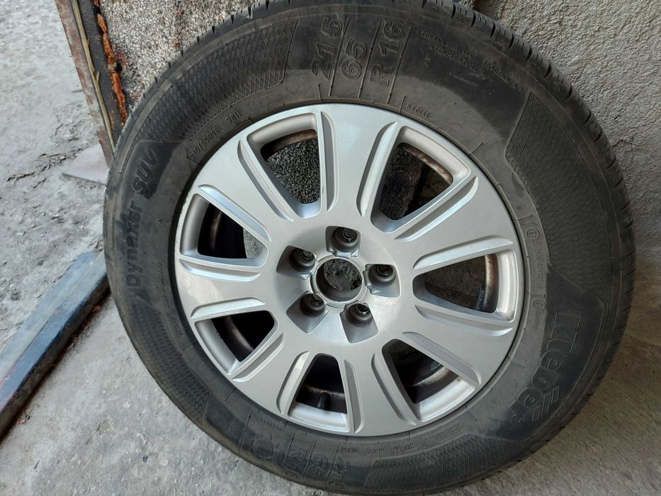 джанти с гуми 4 бр. за Ауди 16 цола употребявани в мн.добро състояние