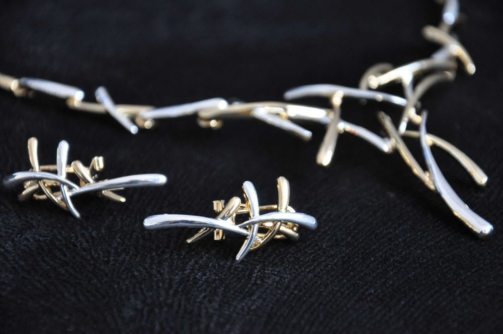 Colier si cercei, set Viennois cutie cadou