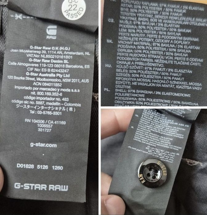 Pantaloni Premium G-Star RAW, Slim Fit, Verde, Bărbați - W30 L32
