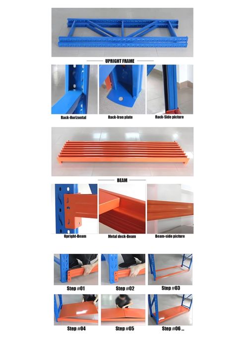 Raft Metalic Industrial SHELIND 200x60x200 cm Nou – 200kg/raft