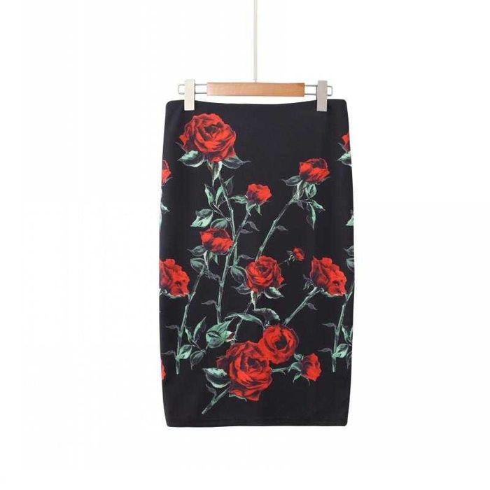Fuste elegante  florale
