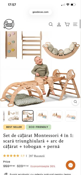 Ansamblu catarare Montessori nou