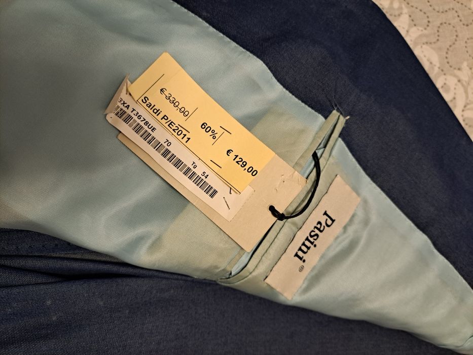 Costum Pasini cu sacou și pantaloni bărbat mărime 54