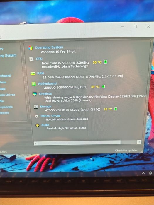 Laptop Lenovo Thinkpad i5 Touchscreen