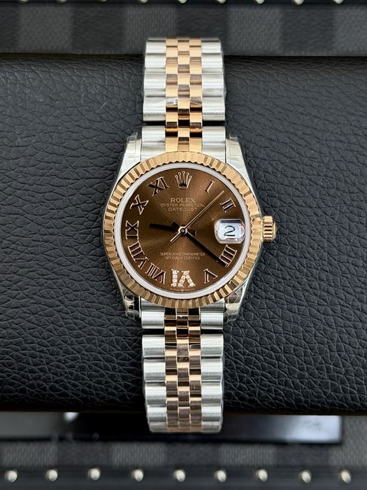 Rolex Date-Just 31 Chocolate Roman Dial