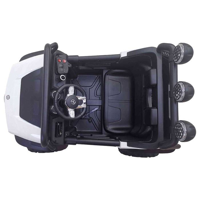 UTV electric pentru 2 copii Mercedes UNIMOG 90W 12V 7Ah #White