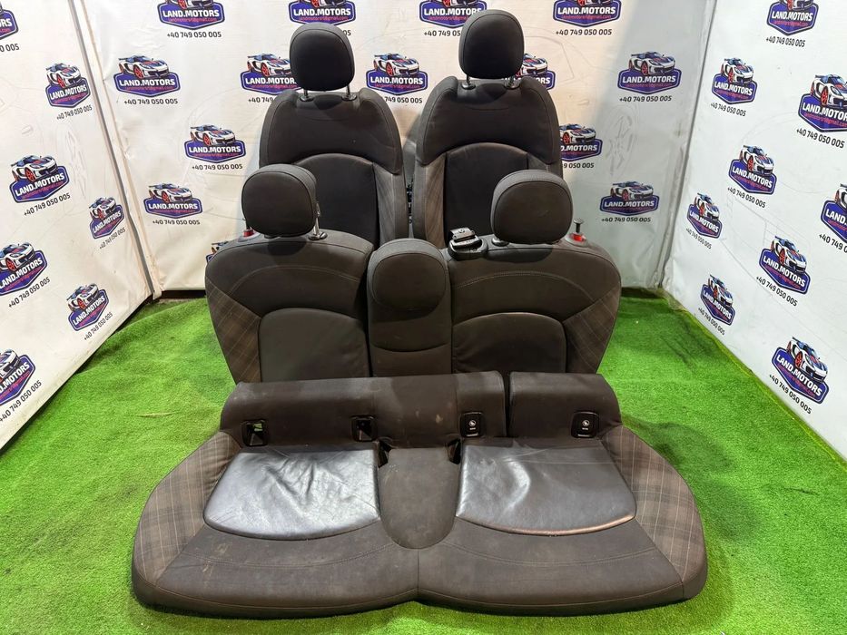 INTERIOR TEXTIL / PIELE  / SCAUNE + BANCHETE MINI COOPER D F55 1.5 DIESEL 2016 / HATCHBACK 5 USI 2014-2020