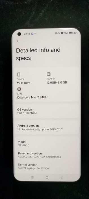 Mi 11 Ultra 12/512GB, HyperOS 2.0, 120x zoom kamera