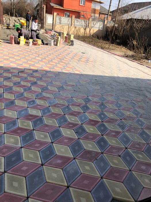 Firma producatoare - pavaje pavele model romb 3D. Montaj, transport