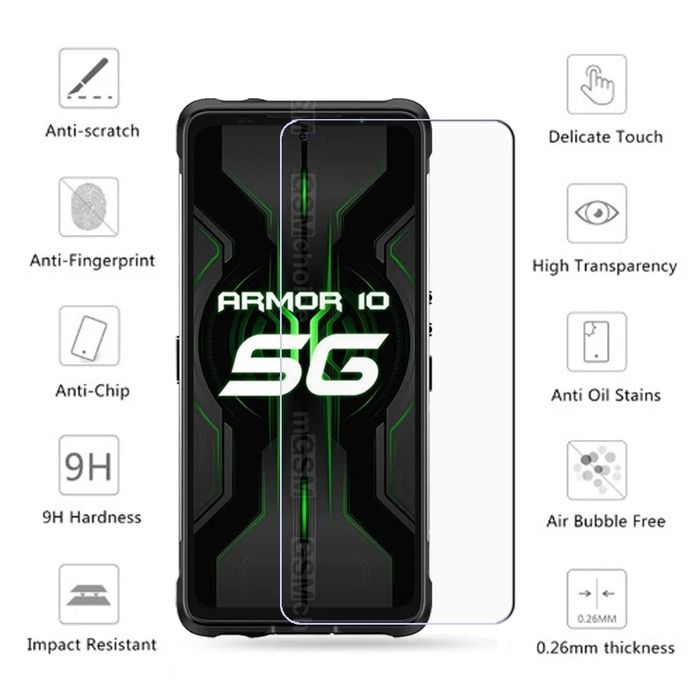 Стъклен протектор за Ulefone power 5 5s Armor 6, 7, 8, 9 10 18 18T