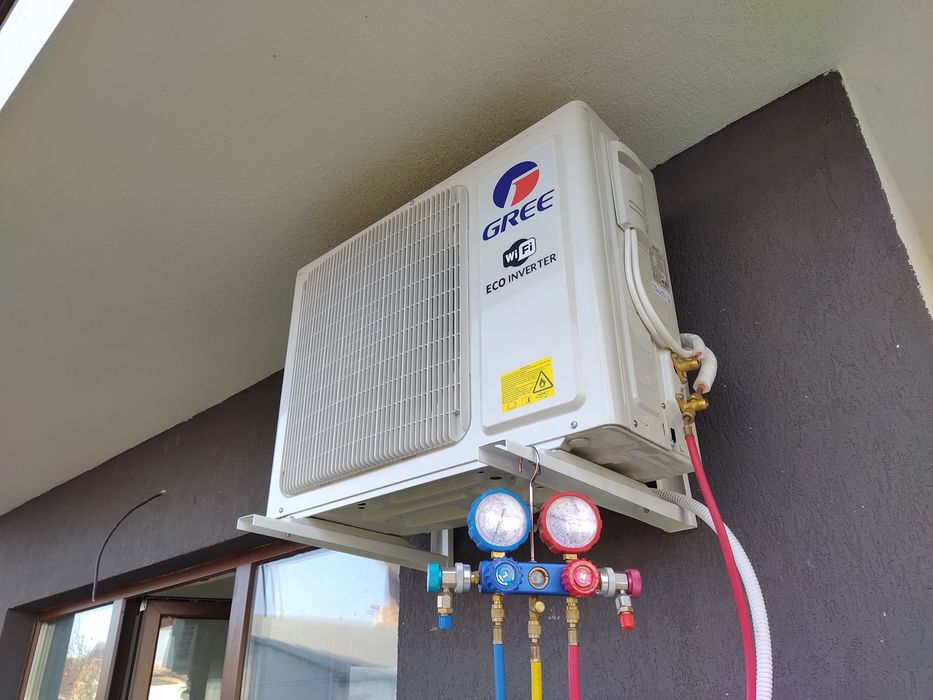 Aer conditionat pompa caldura instalare incarcare freon AC auto