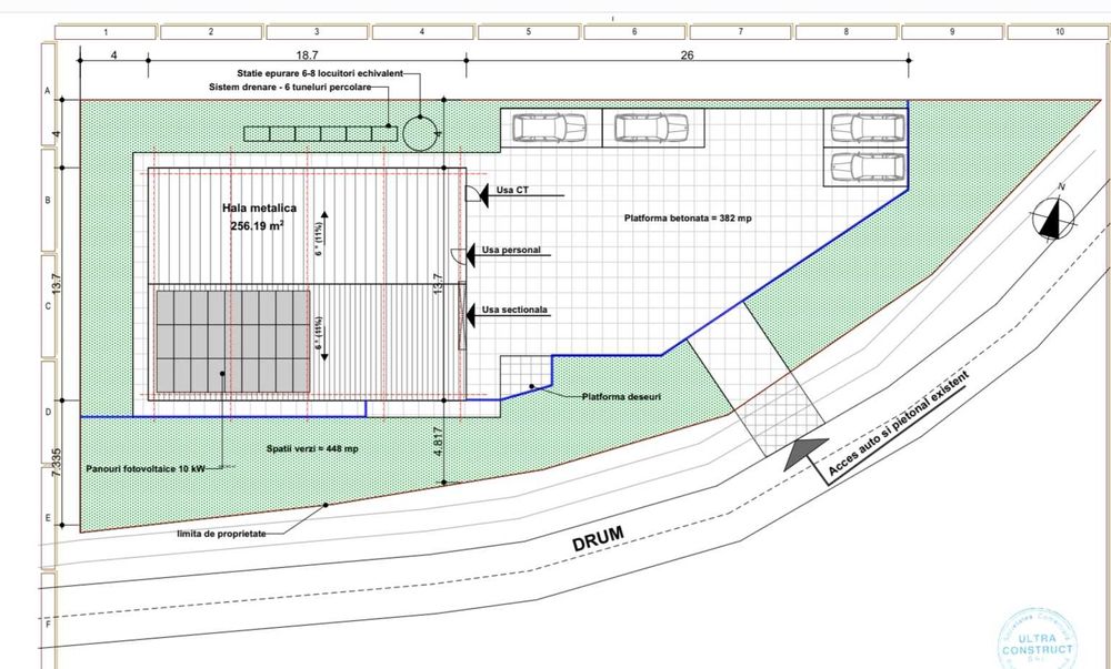 Vand  teren BASCOV, intravilan/Zona Industriala, PUZ, ACCES  TIR.
