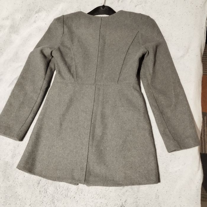 Сиво палто размер S