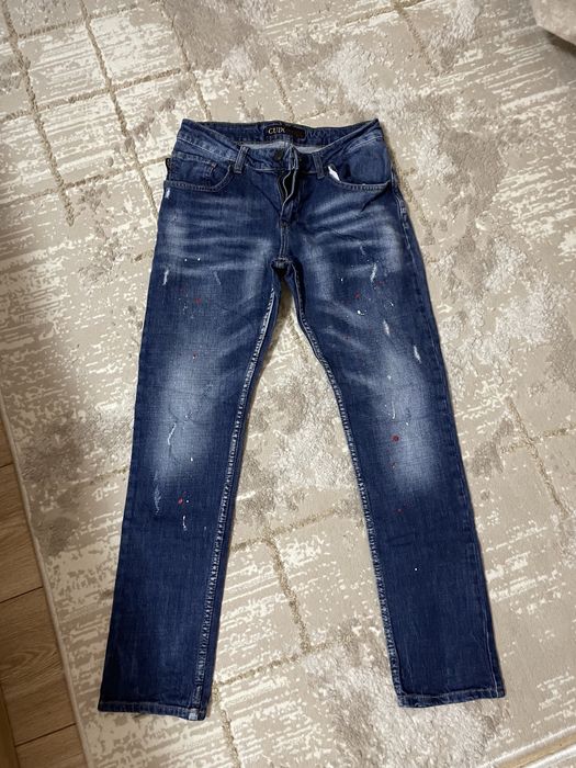 дънки пръскани сини         я.