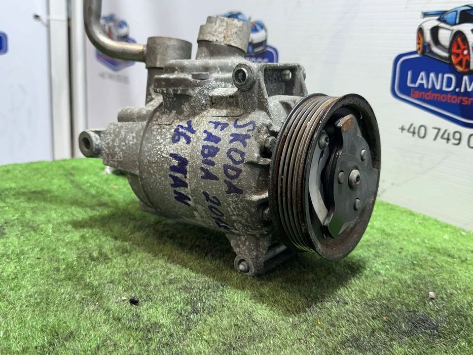 COMPRESOR AC SKODA FABIA AMBIENTE II FAB 1.6 DIESEL 2012 COD OEM 5N0820803E / 6CVC140 / 01140562-0002 / 01140562 / 5N0820803H / HATCHBACK 2007-2014