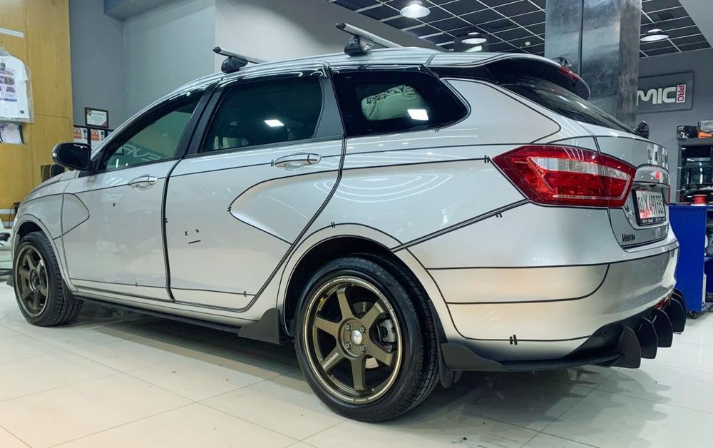 Lada Vesta tuning. Сплитеры Обвес для Лады Vesta