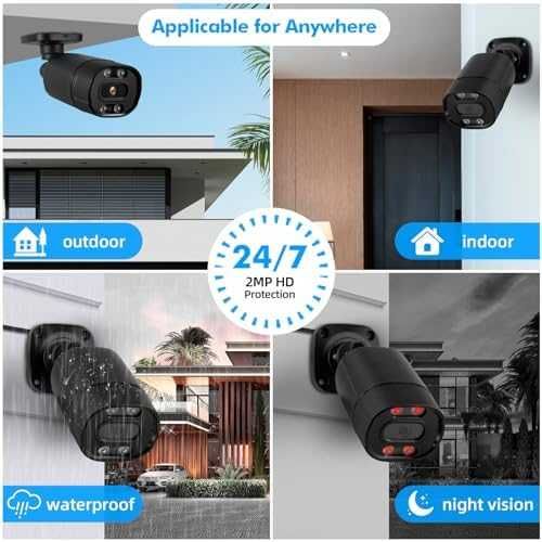 Нова 1080p охранителна камера, нощно виждане, водоустойчива, BNC