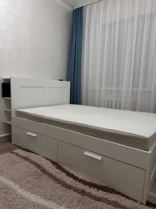 Кровать IKEA BRIMNES 140×200 с 4 ящиками