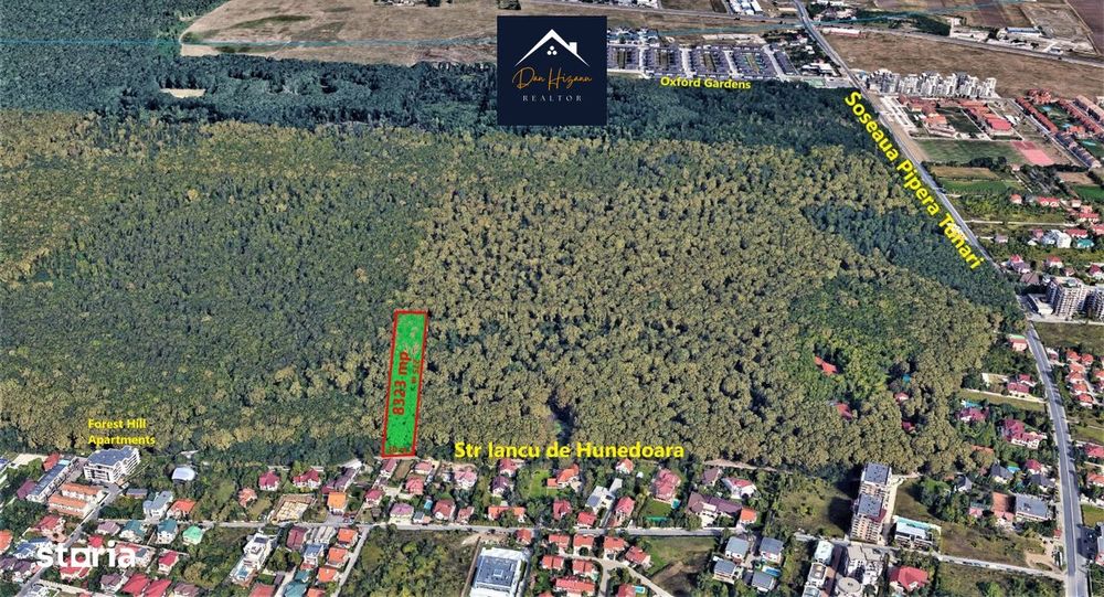 Pipera - Teren  forestier langa vile