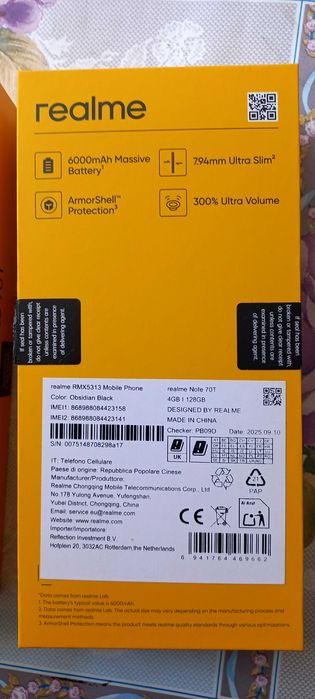Realme Note 70T чисто нов