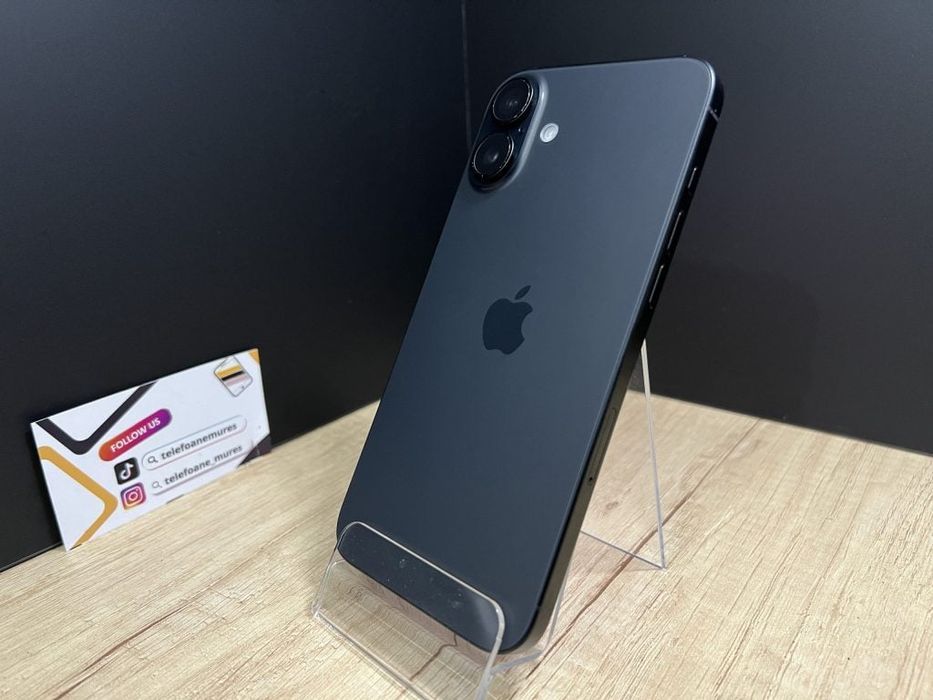 Iphone 16 Plus 128Gb Black Second-Hand Foarte Bun 3 ani garanție, Tele