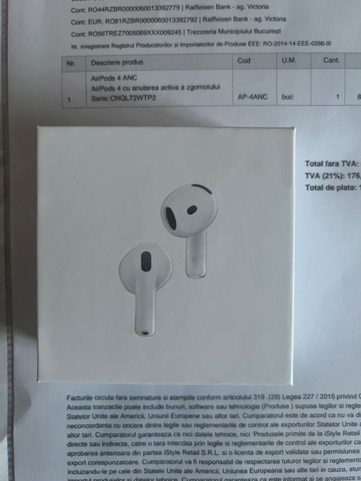 AirPods 4 cu ANC