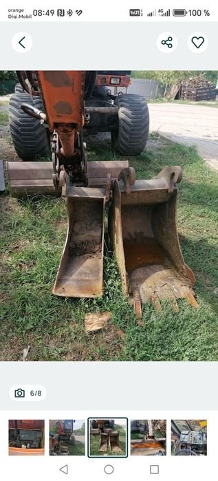 Fiat hitachi 6 tone pe roti