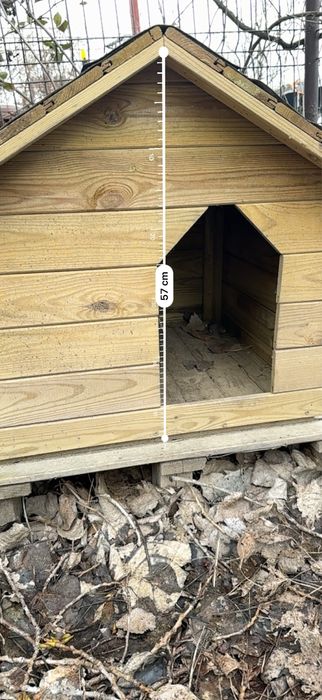 Cușcă câine din lemn – solidă, rezistentă