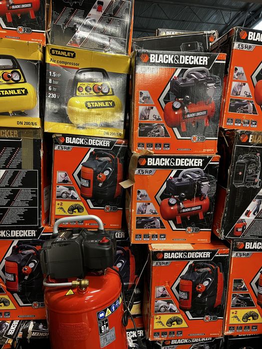Compresor aer Black Decker 5LT,10 BAR, fara ulei cu garantie