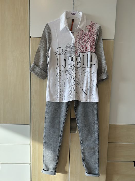 Джинсы и рубашки для девочек на рост 158 см