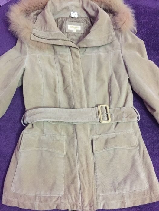 Jacheta piele intoarsa