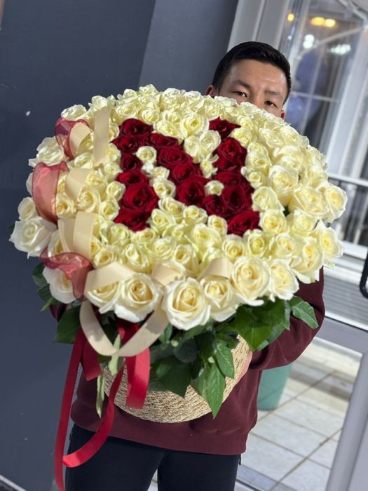 Именной букет из 101 розы 49999