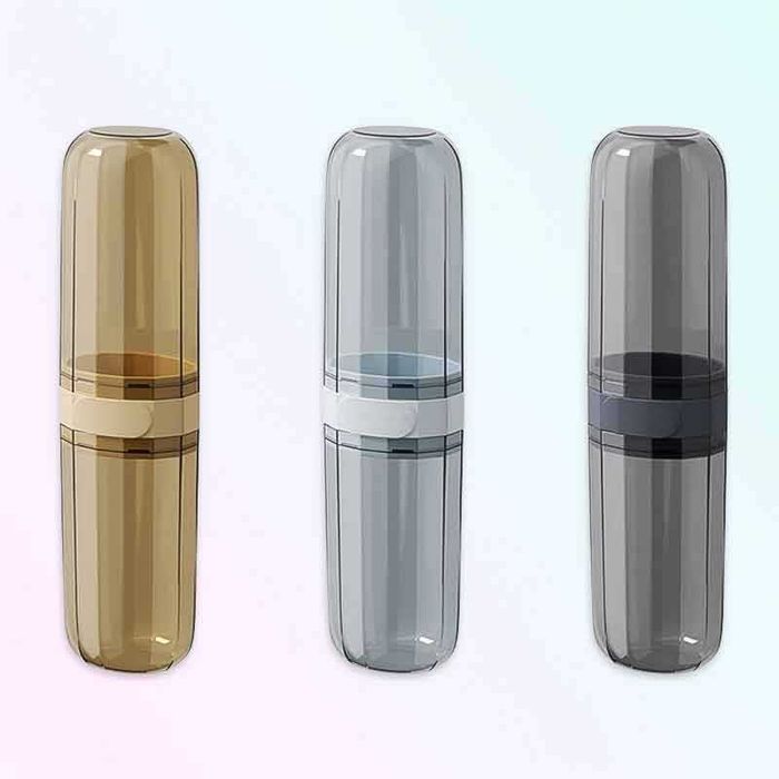 Калъф за четка за зъби и паста – кутия с капак 2 в 1