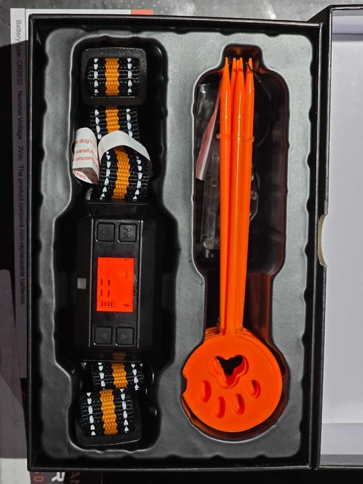 Gard invizibil wireless cu GPS pentru câini IPX7 F81D Portocaliu nou