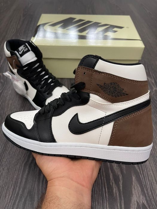 Adidasi Air Jordan 1 high dark mocha NOU premium