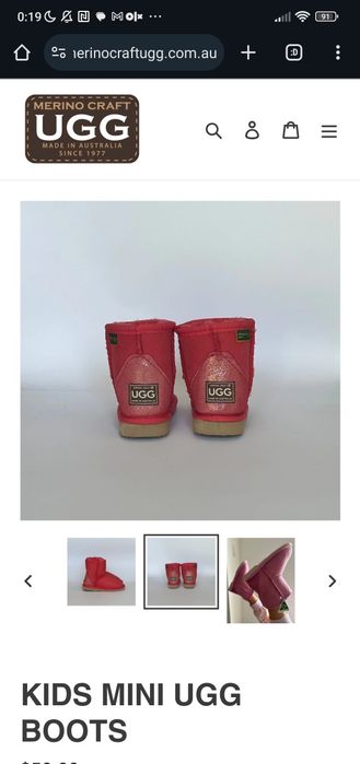 UGG copii  Merino Craft made in Australia