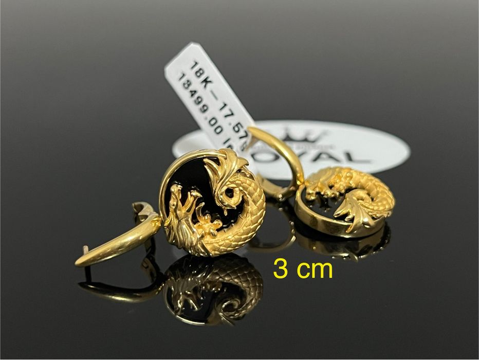 Bijuteria Royal CB : Cercei dama aur 18K 750% 17,57 grame