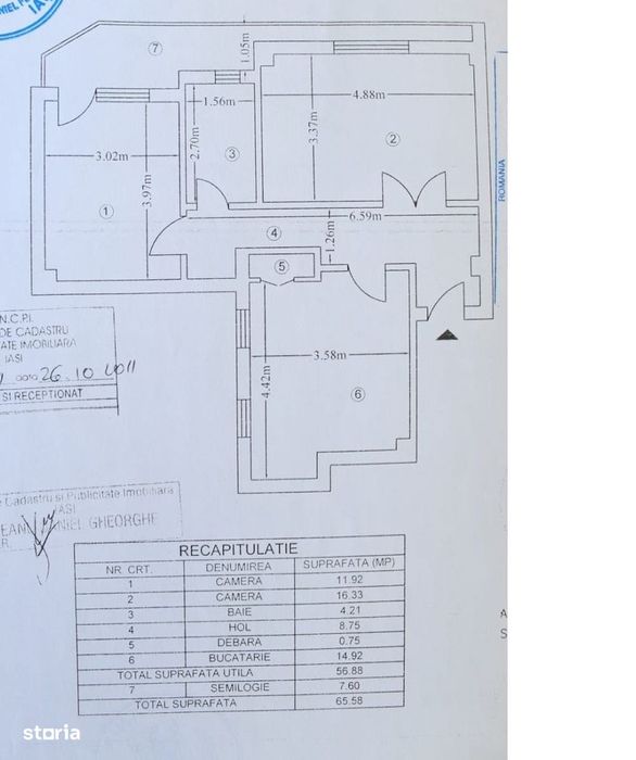 Etajul 1- Ultracentral- 2 camere-Teatru Luceafarul