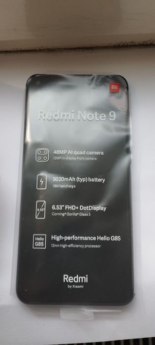 Smartphone telefon Redmi Note 9 128 GB stocare  4+2 GB RAM stare Impecabilă Full Box
