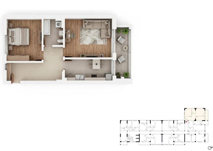 Apartament 2 Camere - Zona Grand Arena/Metalurgiei