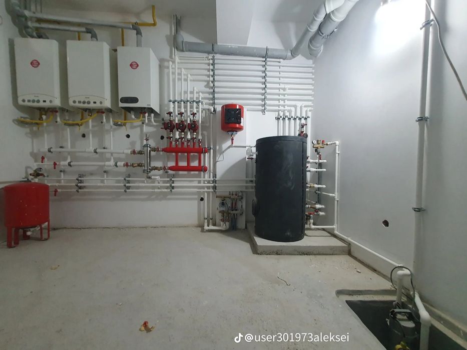 Газо сварка сантехника отопительной системы-качественная работа.