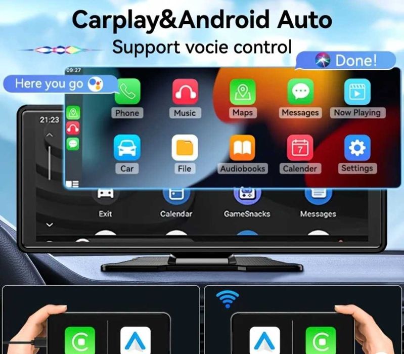 Преносима универсална мултимедия с Android Auto, Car Play.