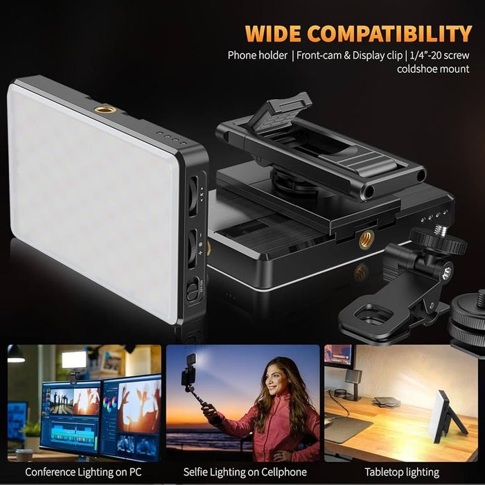 НОВА CAMOLO Selfie Light – 120 LED лампа за телефон, таблет, лаптоп